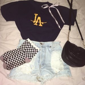 VALSURF LA CROP TOP 💛💙💛💙